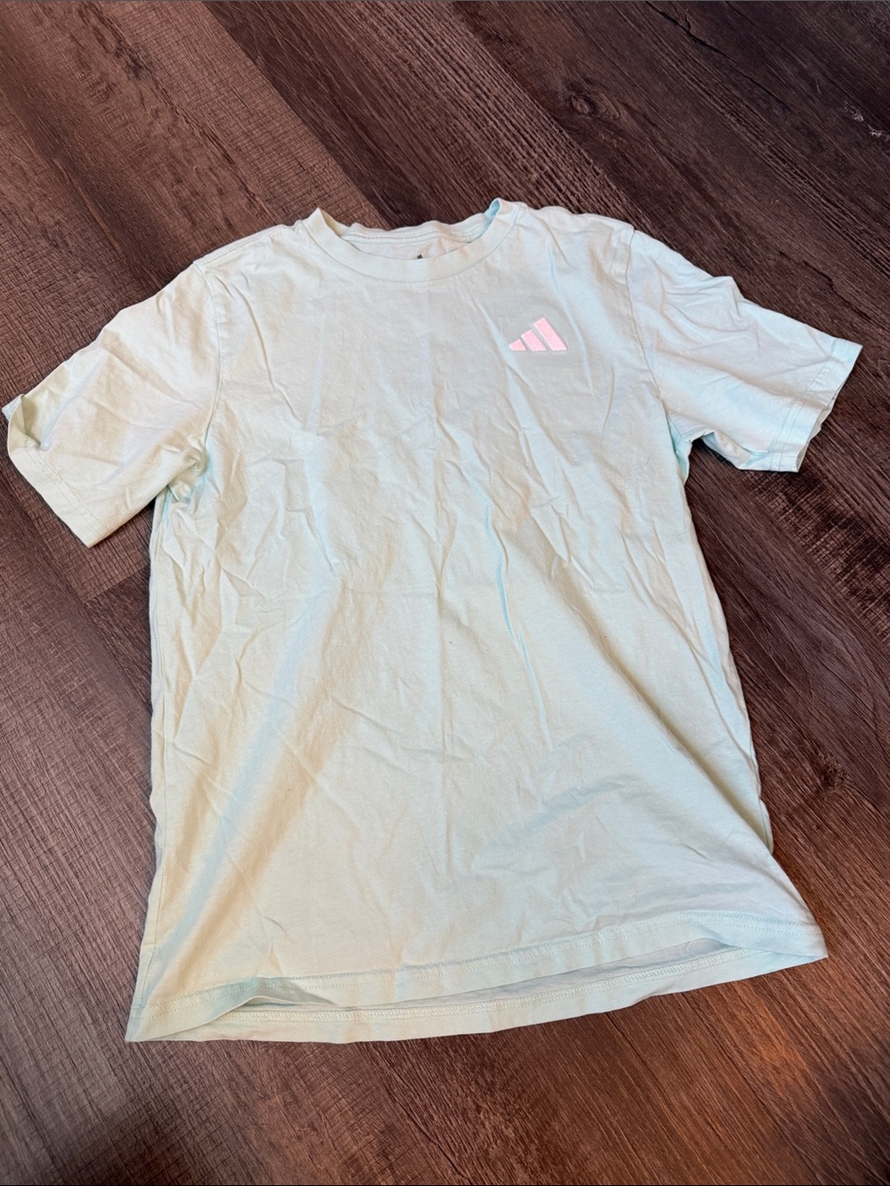adidas Mint Green Short Sleeve Tee with Logo